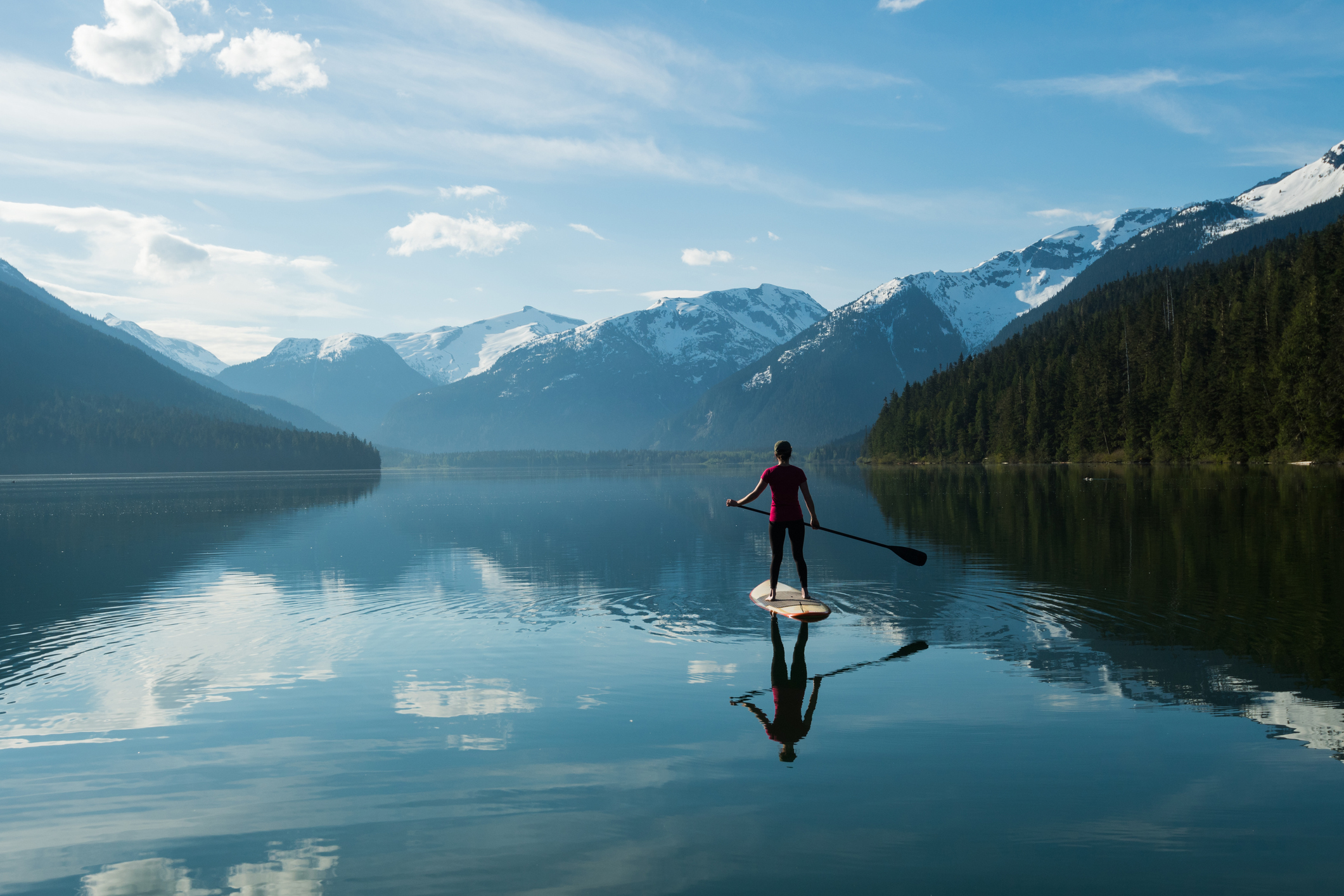 Unique SUP experience in the mountains