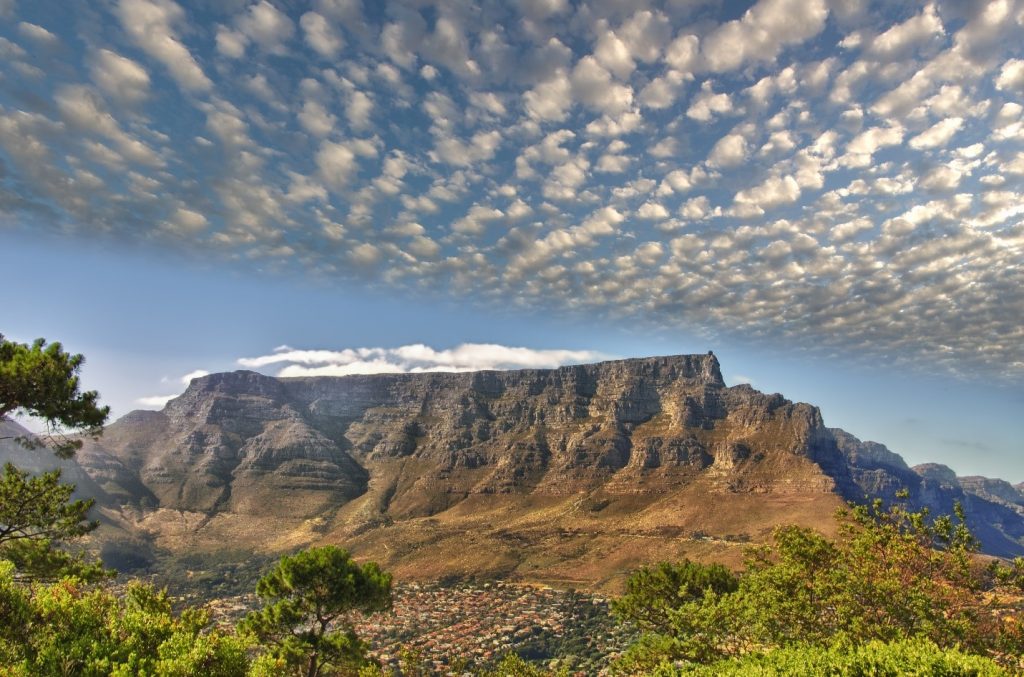 Table Mountain overlooks Cape Town - a fantastic African destination available from Emirates