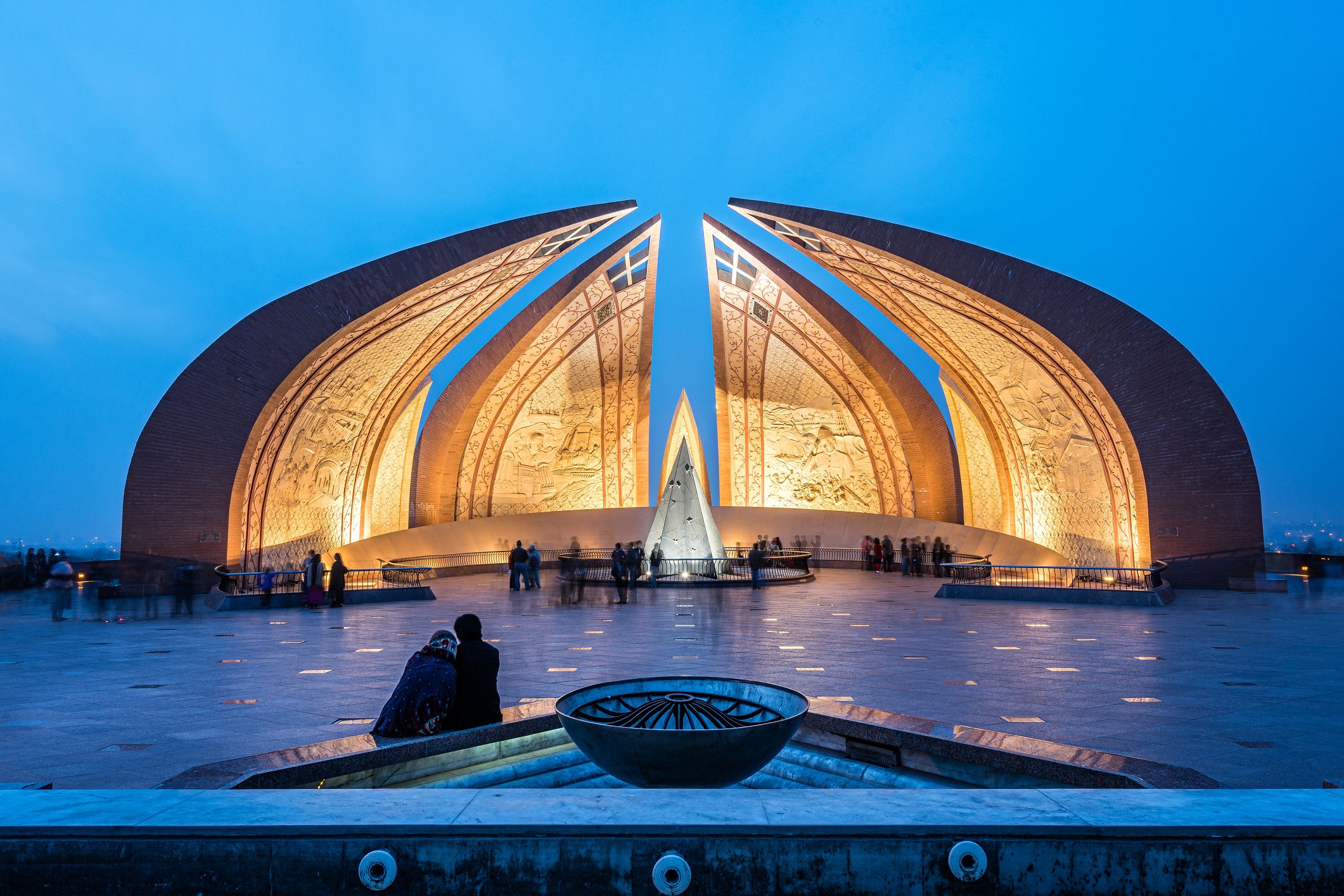 Pakistan monument at night