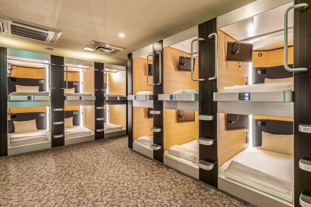 capsule hotel in japan