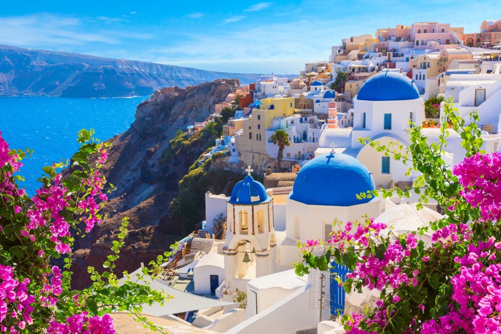 santorini hillside-greece