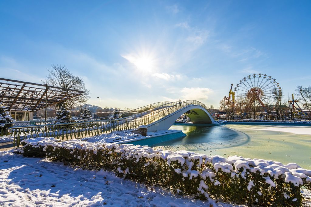 Genclik Park in winter-Turkey