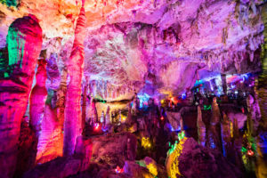 Tour Jiuxiang Cave, full of colors, when you travel to Kunming, Yunnan, China.